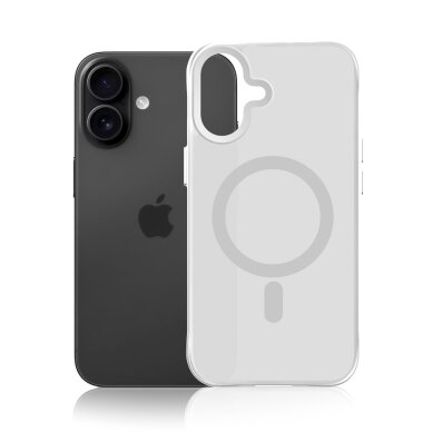 iPhone 17 3mk Smoke MagCase dėklas – baltas permatomas 3