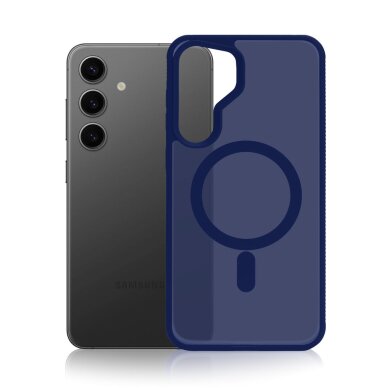 Samsung Galaxy S24 3mk Smoke MagCase dėklas – mėlynas permatomas 2