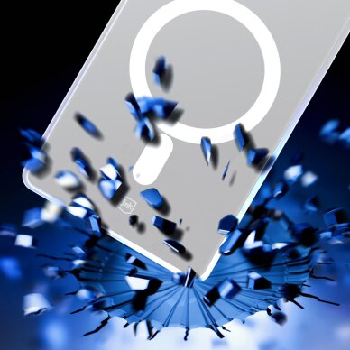 Samsung Galaxy S25 Ultra 3mk Smoke MagCase dėklas – baltas skaidrus 10