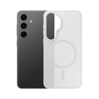Samsung Galaxy S25 3mk Smoke MagCase dėklas – baltas skaidrus 4