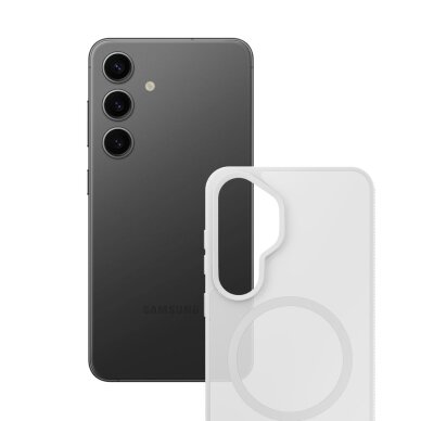 Samsung Galaxy S25 3mk Smoke MagCase dėklas – baltas skaidrus 9 Samsung Galaxy S25 3mk Smoke MagCase dėklas – baltas skaidrus 9