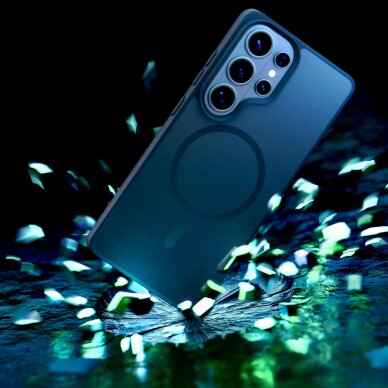 Samsung Galaxy S26 Ultra 3mk Smoke MagCase dėklas – pilkas permatomas 4