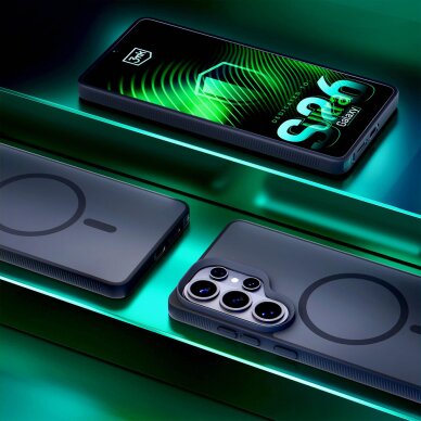 Samsung Galaxy S26 Ultra 3mk Smoke MagCase dėklas – pilkas permatomas 6