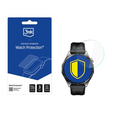Huawei Watch GT 6 46 mm 3mk Watch Protection FlexibleGlass hibridinis laikrodžio stiklas