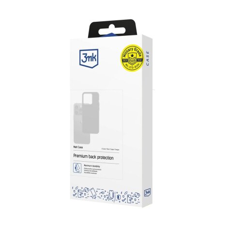 Motorola Moto G86 3mk Matt dėklas – juodas 1 Motorola Moto G86 3mk Matt dėklas – juodas 1