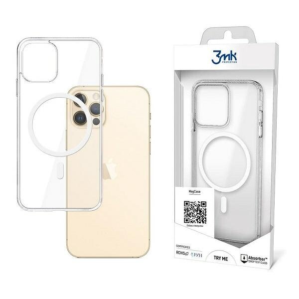 Dėklas 3MK MagCase iPhone 12/12 Pro Permatomas Dėklas 3MK MagCase iPhone 12/12 Pro Permatomas