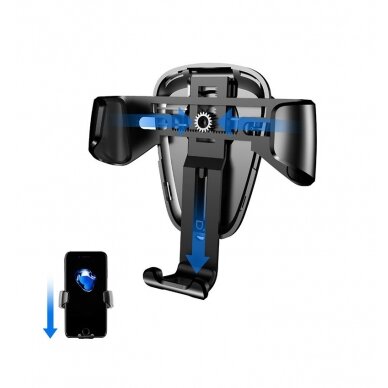 Gravitacinis laikiklis Baseus Phone Bracket Air Vent Holder skirtas 4-6 colių prietaisams juodas (Suyl-01) 17 Gravitacinis laikiklis Baseus Phone Bracket Air Vent Holder skirtas 4-6 colių prietaisams juodas (Suyl-01) 17