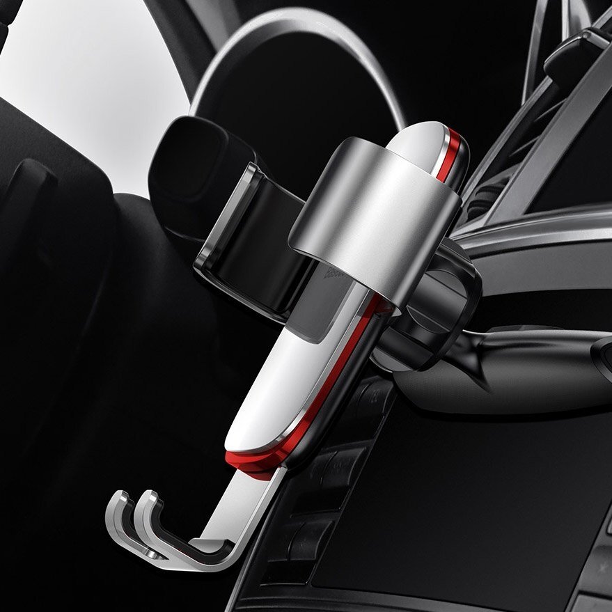 Baseus Metal Age Gravitacinis Automobilinis Telefono Laikiklis Tvirtinamas Į Cd Lizdą (Suyl-J01) - Juodas 19 Baseus Metal Age Gravitacinis Automobilinis Telefono Laikiklis Tvirtinamas Į Cd Lizdą (Suyl-J01) - Juodas 19