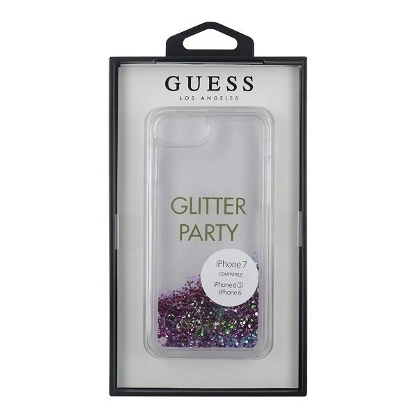 Dėklas Guess iPhone 6/7/8 /SE 2020 / SE 2022 Liquid Glitter Party Purpurinis UGLX912 2 Dėklas Guess iPhone 6/7/8 /SE 2020 / SE 2022 Liquid Glitter Party Purpurinis UGLX912 2