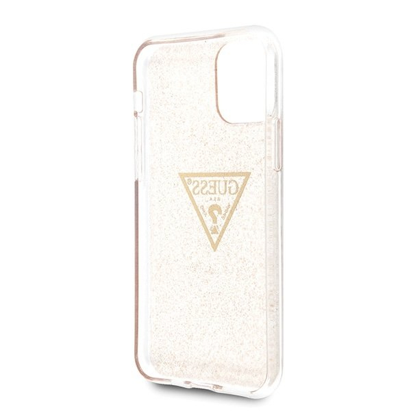 Dėklas Guess iPhone 11 Pro Glitter Triangle Auksinis UGLX912 3 Dėklas Guess iPhone 11 Pro Glitter Triangle Auksinis UGLX912 3