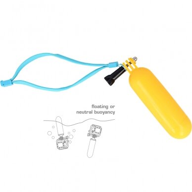 Floating Hand Grip Camera Mount skirta Gopro Hero 4 3 3+ 2 Sjcam Xiaomi 2 Floating Hand Grip Camera Mount skirta Gopro Hero 4 3 3+ 2 Sjcam Xiaomi 2