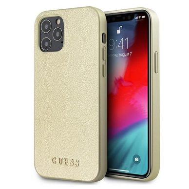 Dėklas Guess iPhone 12 Pro Max Iridescent - Auksinis UGLX912 Dėklas Guess iPhone 12 Pro Max Iridescent - Auksinis UGLX912