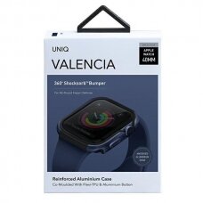 Dėklas UNIQ Valencia Watch 6 40mm / Watch 5 40mm / Watch 4 40mm / Watch SE 40mm laikrodžiams Mėlynas