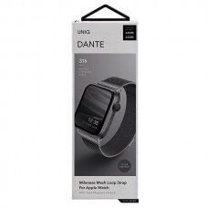 Laikrodžio apyrankė UNIQ Dante Watch 6 44mm / Watch 5 44mm / Watch 4 44mm / Watch SE 44mm laikrodžiams Pilka