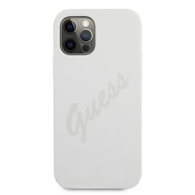 Dėklas Guess iPhone 12 Pro Max 6.7" Script Vintage - Matinis Baltas UGLX912 2 Dėklas Guess iPhone 12 Pro Max 6.7" Script Vintage - Matinis Baltas UGLX912 2