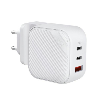 Buitinis Pakrovėjas UNIQ Verge Pro 66W Gan USB-C Baltas 3 Buitinis Pakrovėjas UNIQ Verge Pro 66W Gan USB-C Baltas 3