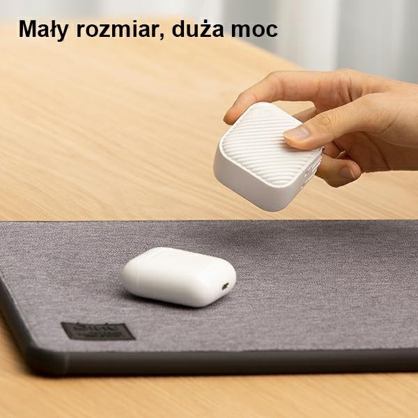 Buitinis Pakrovėjas UNIQ Verge Pro 66W Gan USB-C Baltas 5 Buitinis Pakrovėjas UNIQ Verge Pro 66W Gan USB-C Baltas 5