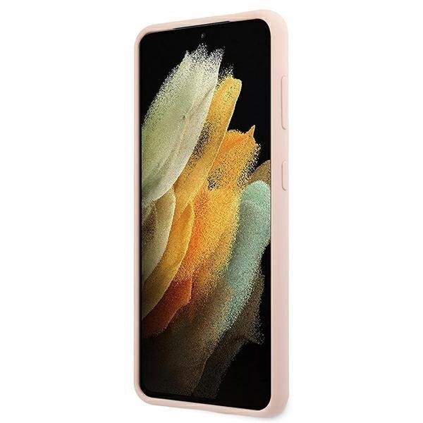 Dėklas Guess GUHCS21MLSVSPI Script Vintage Samsung Galaxy S21 Plus telefonui rožinis 4 Dėklas Guess GUHCS21MLSVSPI Script Vintage Samsung Galaxy S21 Plus telefonui rožinis 4