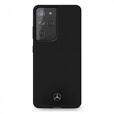 Dėklas Mercedes MEHCS21LSILBK Silicone Line Samsung Galaxy S21 Ultra telefonui juodas NDRX65