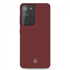 Dėklas Mercedes MEHCS21LSILRE Silicone Line Samsung Galaxy S21 Ultra telefonui raudonas NDRX65