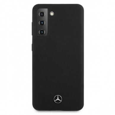 Dėklas Mercedes MEHCS21MSILBK Silicone Line Samsung Galaxy S21 Plus telefonui juodas 2