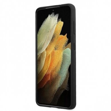 Dėklas Mercedes MEHCS21MSILBK Silicone Line Samsung Galaxy S21 Plus telefonui juodas 4