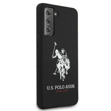 Dėklas US Polo USHCS21MSLHRBK Silicone Logo Samsung Galaxy S21 Plus telefonui juodas 3 Dėklas US Polo USHCS21MSLHRBK Silicone Logo Samsung Galaxy S21 Plus telefonui juodas 3