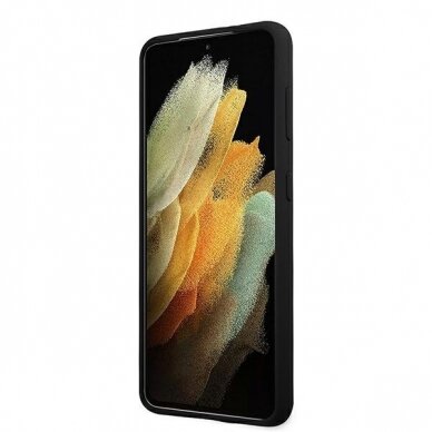 Dėklas US Polo USHCS21MSLHRBK Silicone Logo Samsung Galaxy S21 Plus telefonui juodas 4