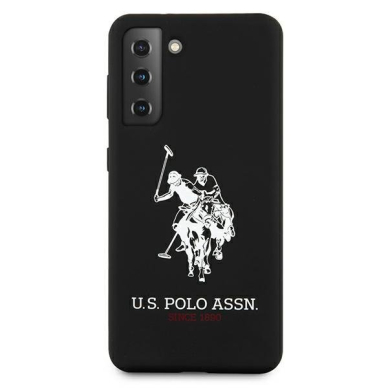 Dėklas US Polo USHCS21SSLHRBK Silicone Logo Samsung Galaxy S21 telefonui juodas 2 Dėklas US Polo USHCS21SSLHRBK Silicone Logo Samsung Galaxy S21 telefonui juodas 2