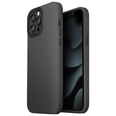 Telefono Dėklas UNIQ etui Lino Hue iPhone 13 Pro Max 6,7" Matinis Juodas MagSafe KOW068