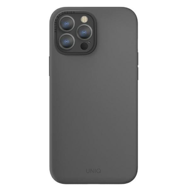 Telefono Dėklas UNIQ etui Lino Hue iPhone 13 Pro Max 6,7" Matinis Juodas MagSafe KOW068 1