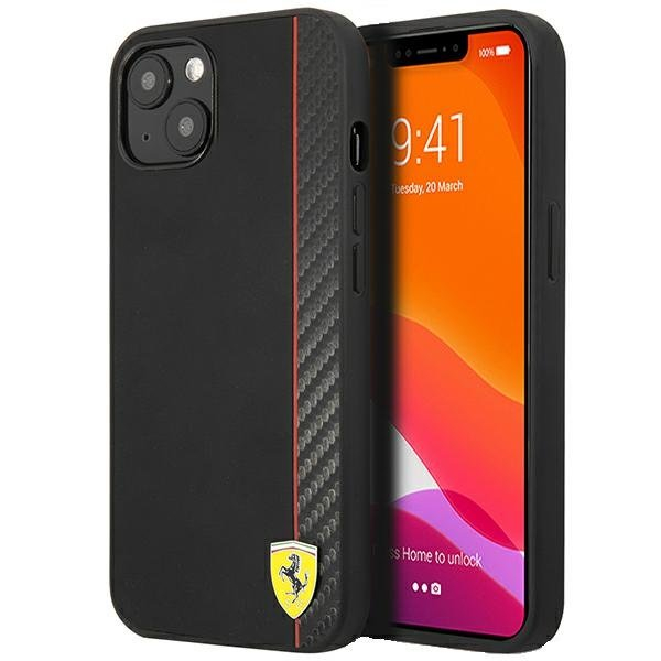 Telefono Dėklas Ferrari FESAXHCP13SBK iPhone 13 mini 5.4" Juodas KOW068 Telefono Dėklas Ferrari FESAXHCP13SBK iPhone 13 mini 5.4" Juodas KOW068