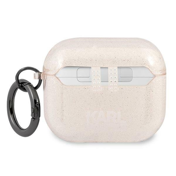 Airpods Dėklas Karl Lagerfeld KLA3UKHGD AirPods 3 cover Auksinis Glitter Karl`s Head KOW068 1 Airpods Dėklas Karl Lagerfeld KLA3UKHGD AirPods 3 cover Auksinis Glitter Karl`s Head KOW068 1