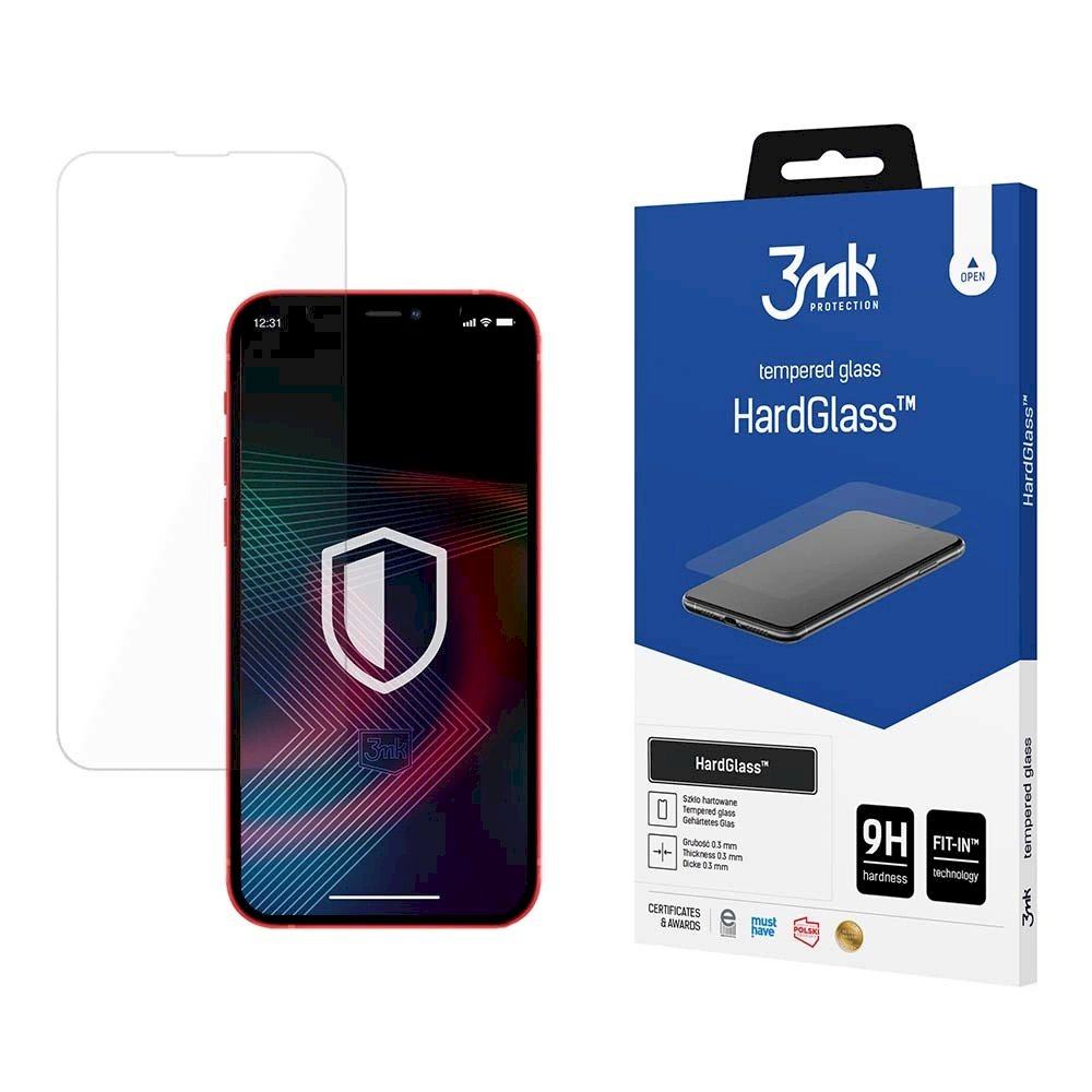 9H 3mk HardGlass™ Apsauginis stiklas iPhone 13 Pro Max / 14 Plus 9H 3mk HardGlass™ Apsauginis stiklas iPhone 13 Pro Max / 14 Plus