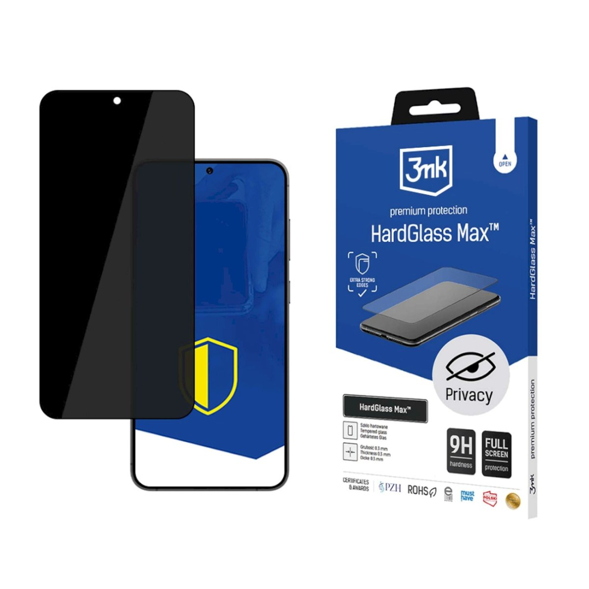 9H 3mk HardGlass Max Privacy™ privacy Apsauginis stiklas Samsung Galaxy S24 9H 3mk HardGlass Max Privacy™ privacy Apsauginis stiklas Samsung Galaxy S24