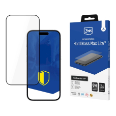 iPhone SE 4 9H 3mk HardGlass Max Lite™ apsauginis stiklas