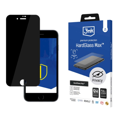 iPhone 7 / 8 9H 3mk HardGlass Max Privacy™ privatumo stiklas