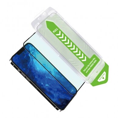 Apsuginis stiklas 9H iPhone 13 Wozinsky Premium Glass - Juodas 3