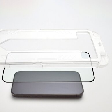 Apsuginis stiklas 9H iPhone 13 Wozinsky Premium Glass - Juodas 7