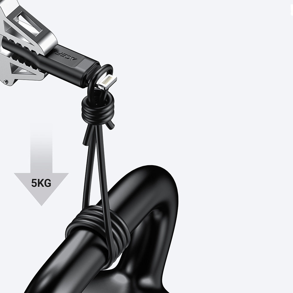 Acefast cable MFI USB Type C - Lightning 1.2m, 30W, 3A Baltas (C3-01 white) 7