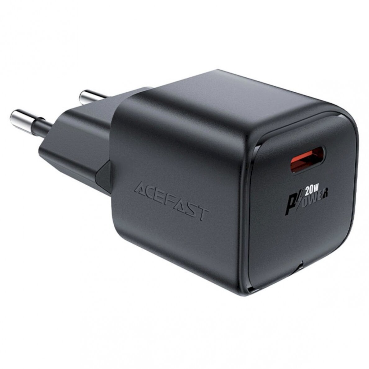 Acefast A73 Mini PD 20W GaN USB-C wall Įkroviklis - Juodas Acefast A73 Mini PD 20W GaN USB-C wall Įkroviklis - Juodas