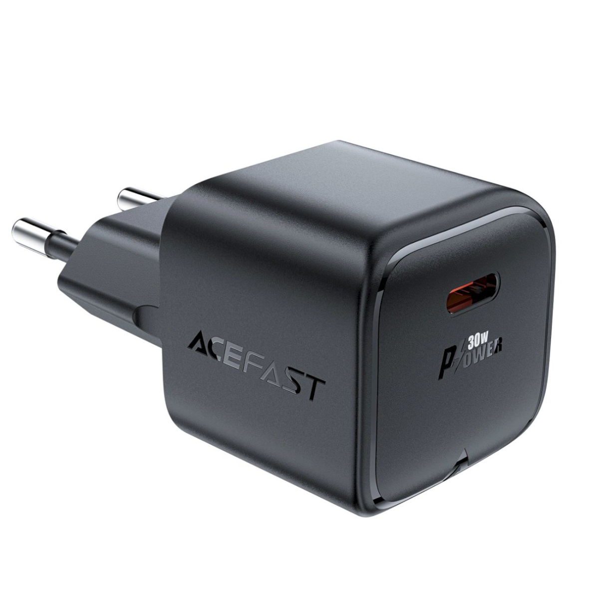Acefast A77 Mini PD 30W GaN USB-C wall Įkroviklis - Juodas 3 Acefast A77 Mini PD 30W GaN USB-C wall Įkroviklis - Juodas 3