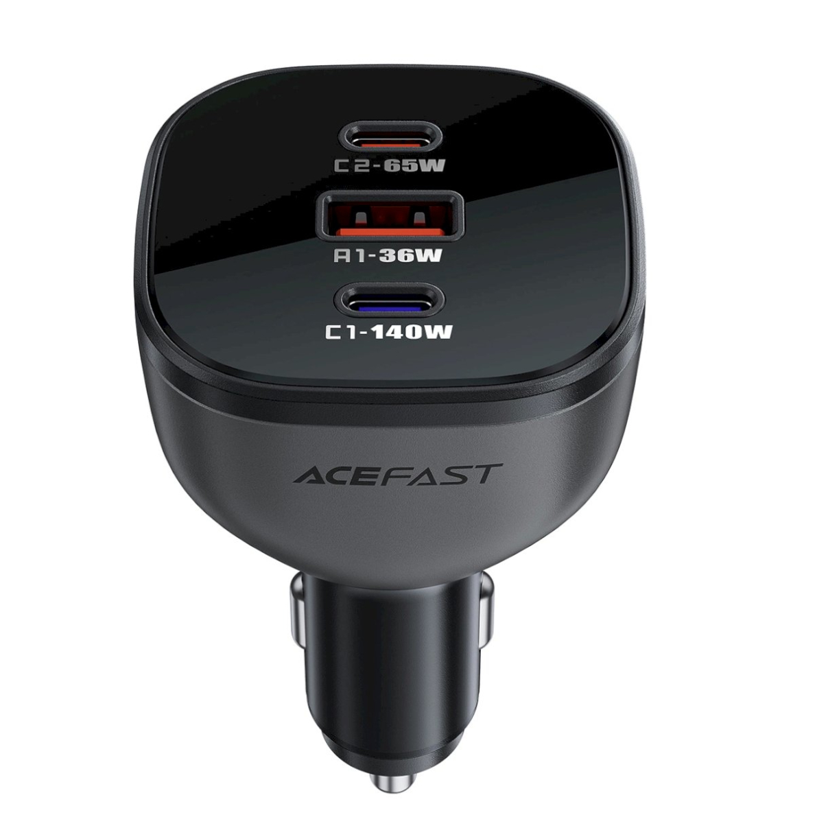 Acefast B14 165W automobilinis įkroviklis 2x USB-C + 1x USB-A – juodas 3