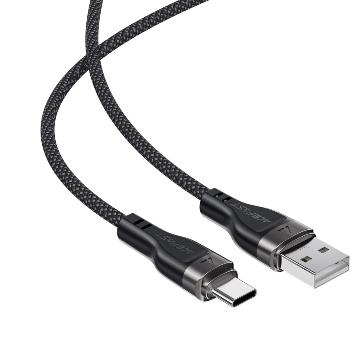 Krovimo kabelis Acefast C11-04 USB-A – USB-C 3 A 1.2 m magnetinis pintas – juodas 3