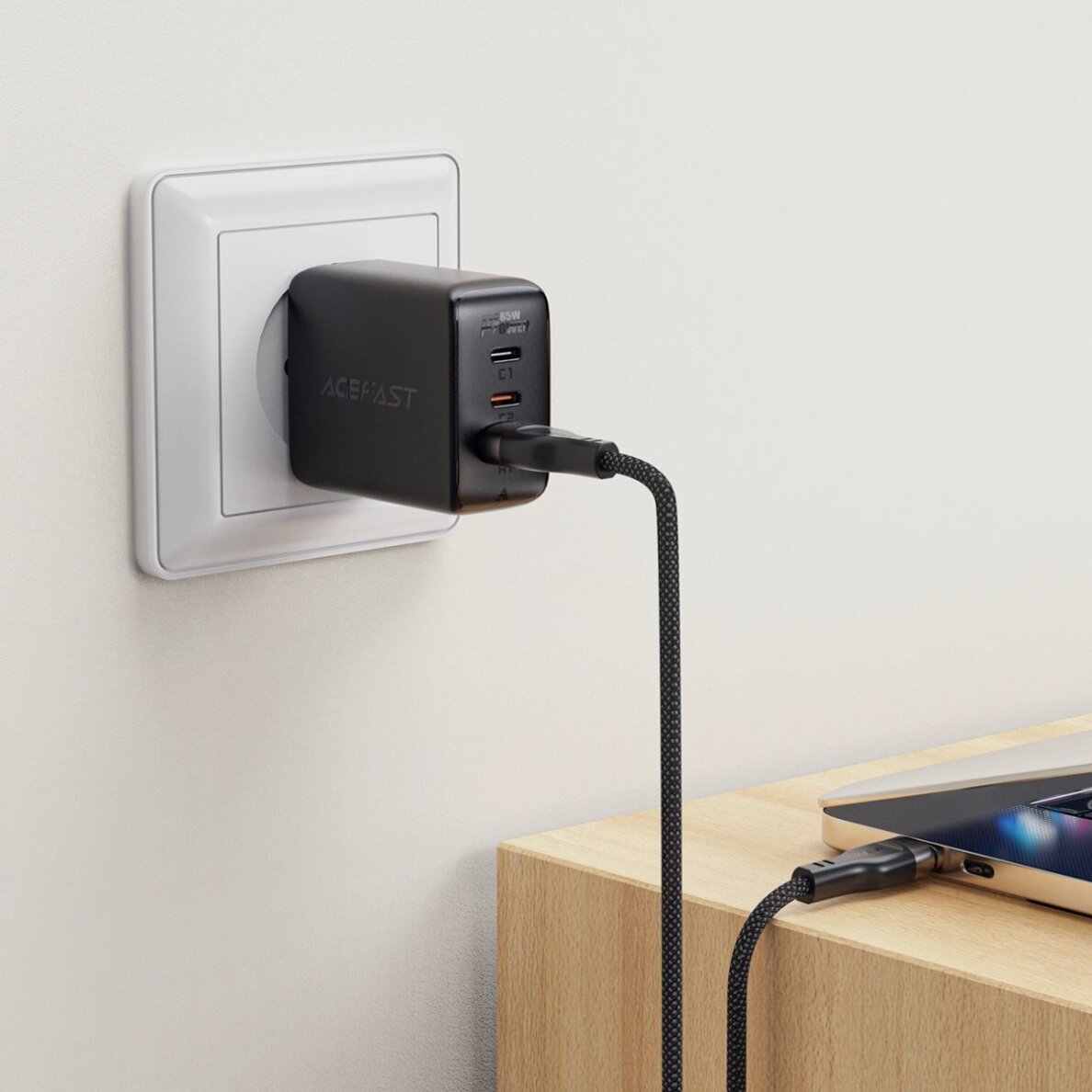 Krovimo kabelis Acefast C11-04 USB-A – USB-C 3 A 1.2 m magnetinis pintas – juodas 5 Krovimo kabelis Acefast C11-04 USB-A – USB-C 3 A 1.2 m magnetinis pintas – juodas 5