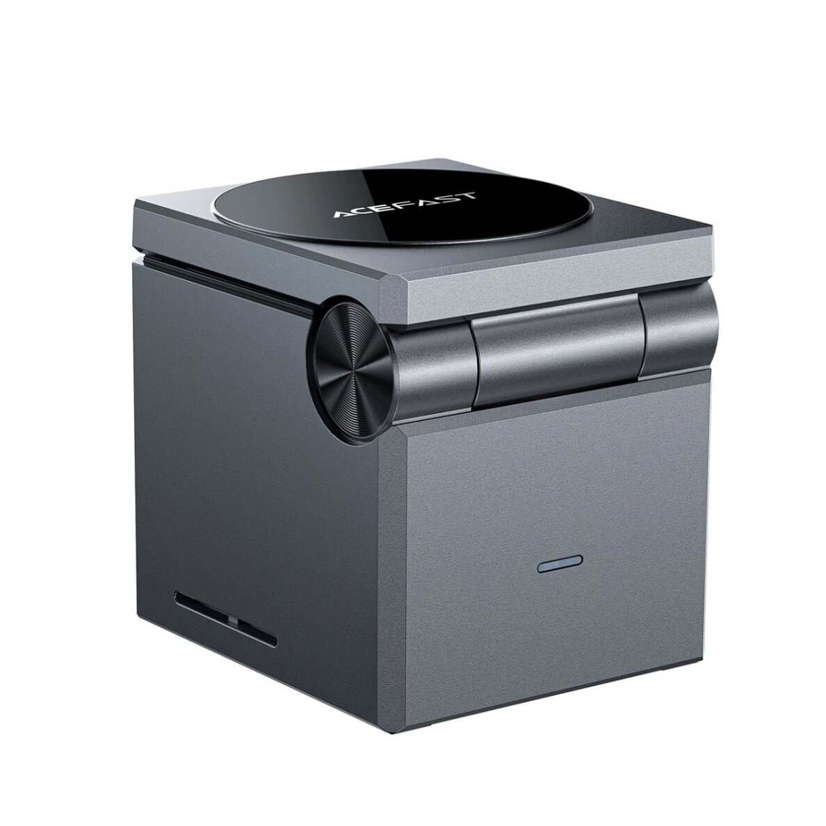 Acefast E18 3in1 indukcinis įkroviklis Rubiko kubo formos – juodas Acefast E18 3in1 indukcinis įkroviklis Rubiko kubo formos – juodas