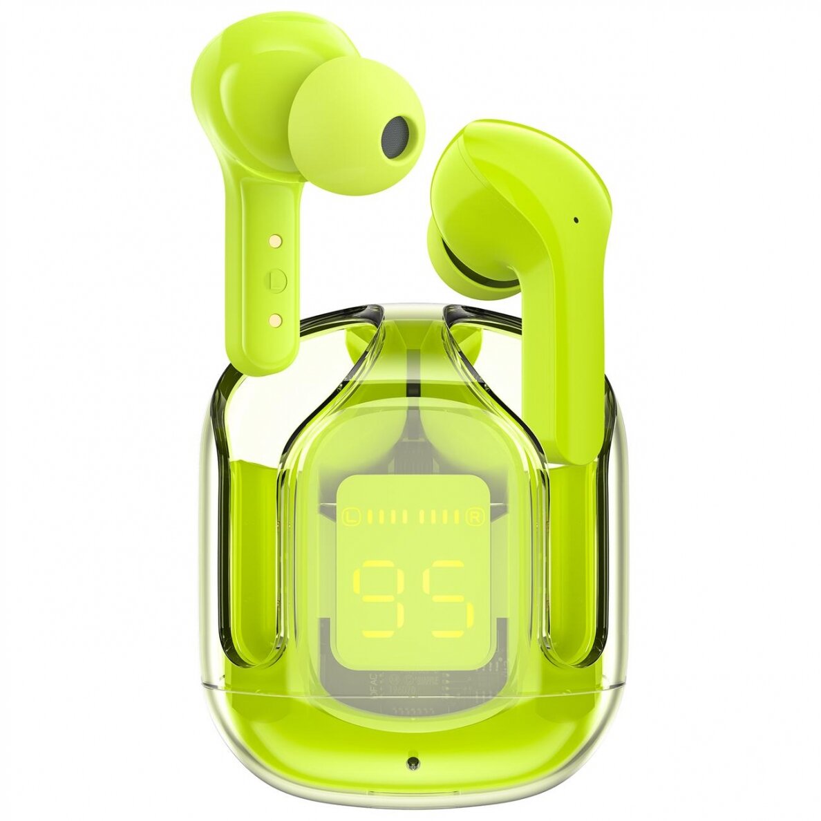 Ausinės Acefast in -ear wireless headphones TWS Bluetooth Žalios (T6 youth green) Ausinės Acefast in -ear wireless headphones TWS Bluetooth Žalios (T6 youth green)