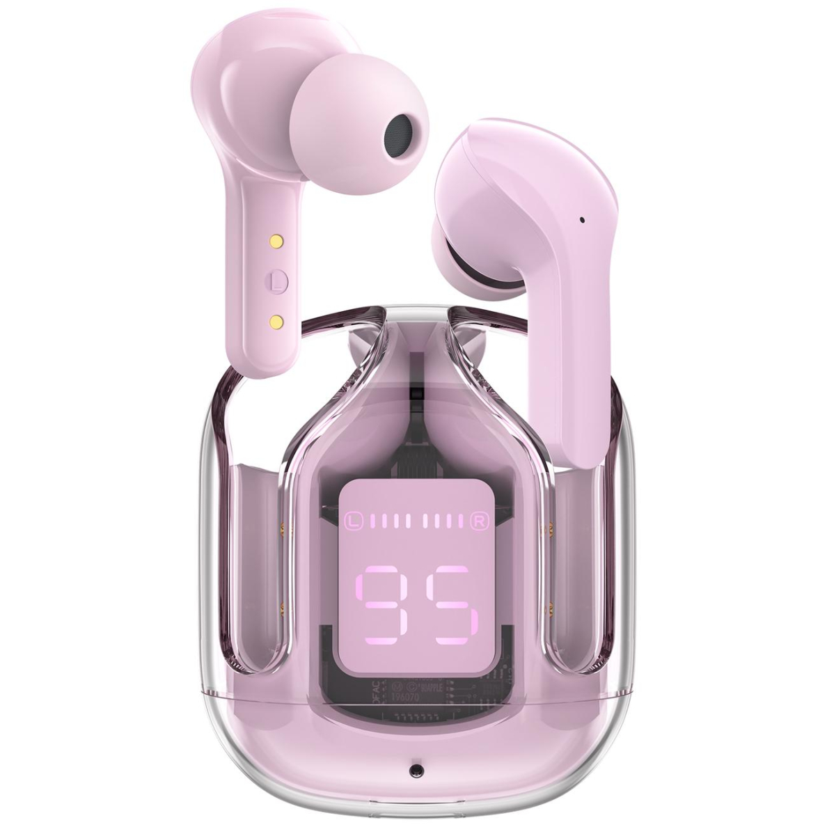 Ausinės Acefast in -ear wireless headphones TWS Bluetooth Rožinės (T6 pink lotus) Ausinės Acefast in -ear wireless headphones TWS Bluetooth Rožinės (T6 pink lotus)