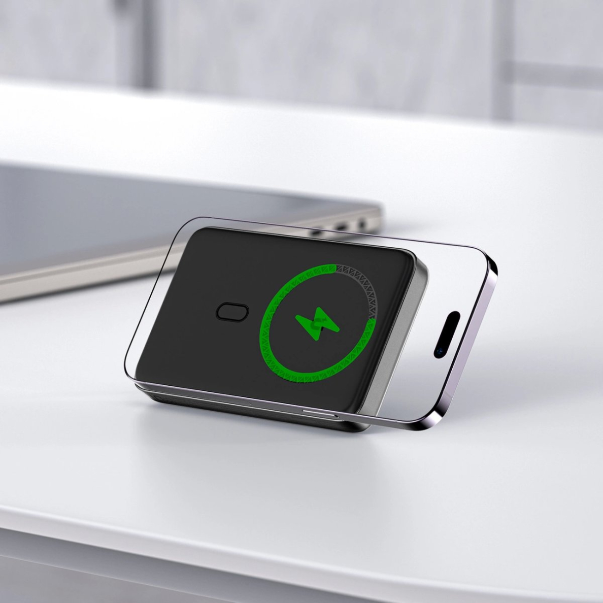 Acefast M6 PD 20W 10000mAh indukcinis powerbank + kabelis – juodas 4 Acefast M6 PD 20W 10000mAh indukcinis powerbank + kabelis – juodas 4