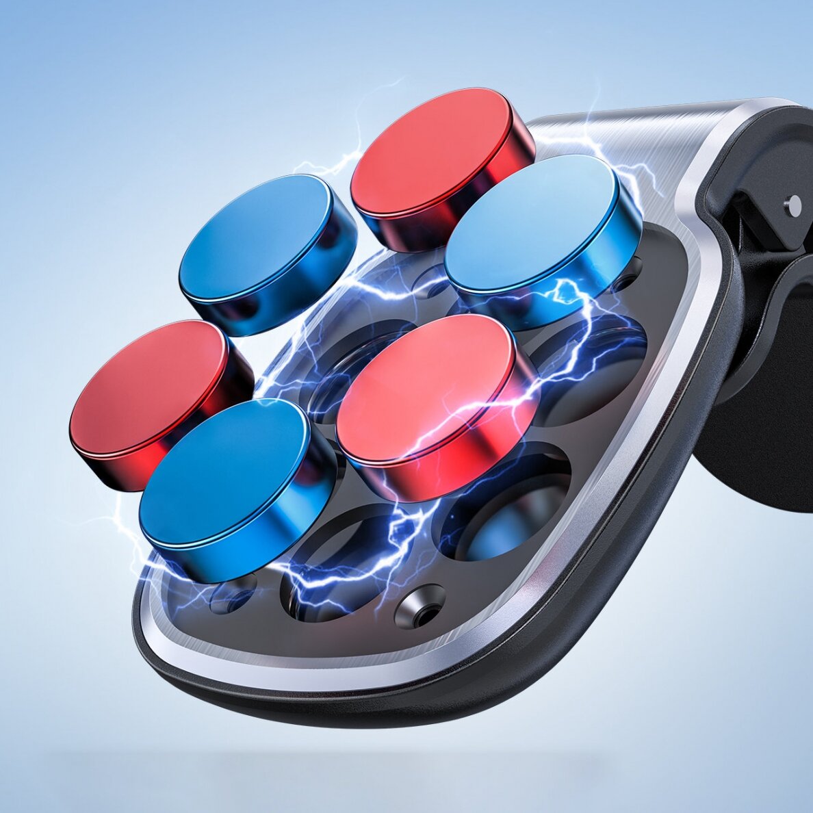 Magnetinis laikiklis Acefast Phone Holder for Ventilation Grille pilkas (D16 gray) 10 Magnetinis laikiklis Acefast Phone Holder for Ventilation Grille pilkas (D16 gray) 10